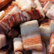 Stones that look like meat are displayed at a strange stone exhibition last year in Huaibei, Anhui Province of China.